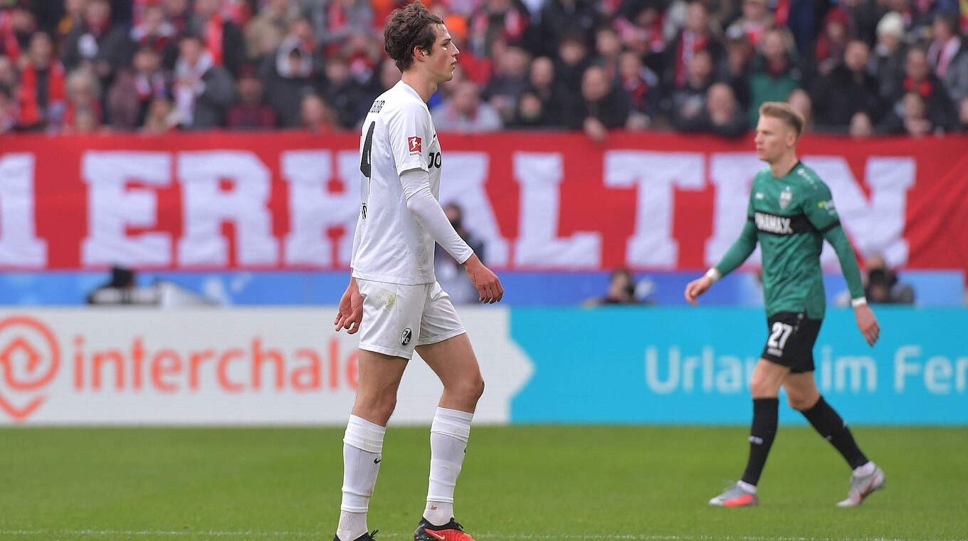 Sieht im Spiel gegen Stuttgart die Rote Karte: Freiburgs Merlin Röhl © imago