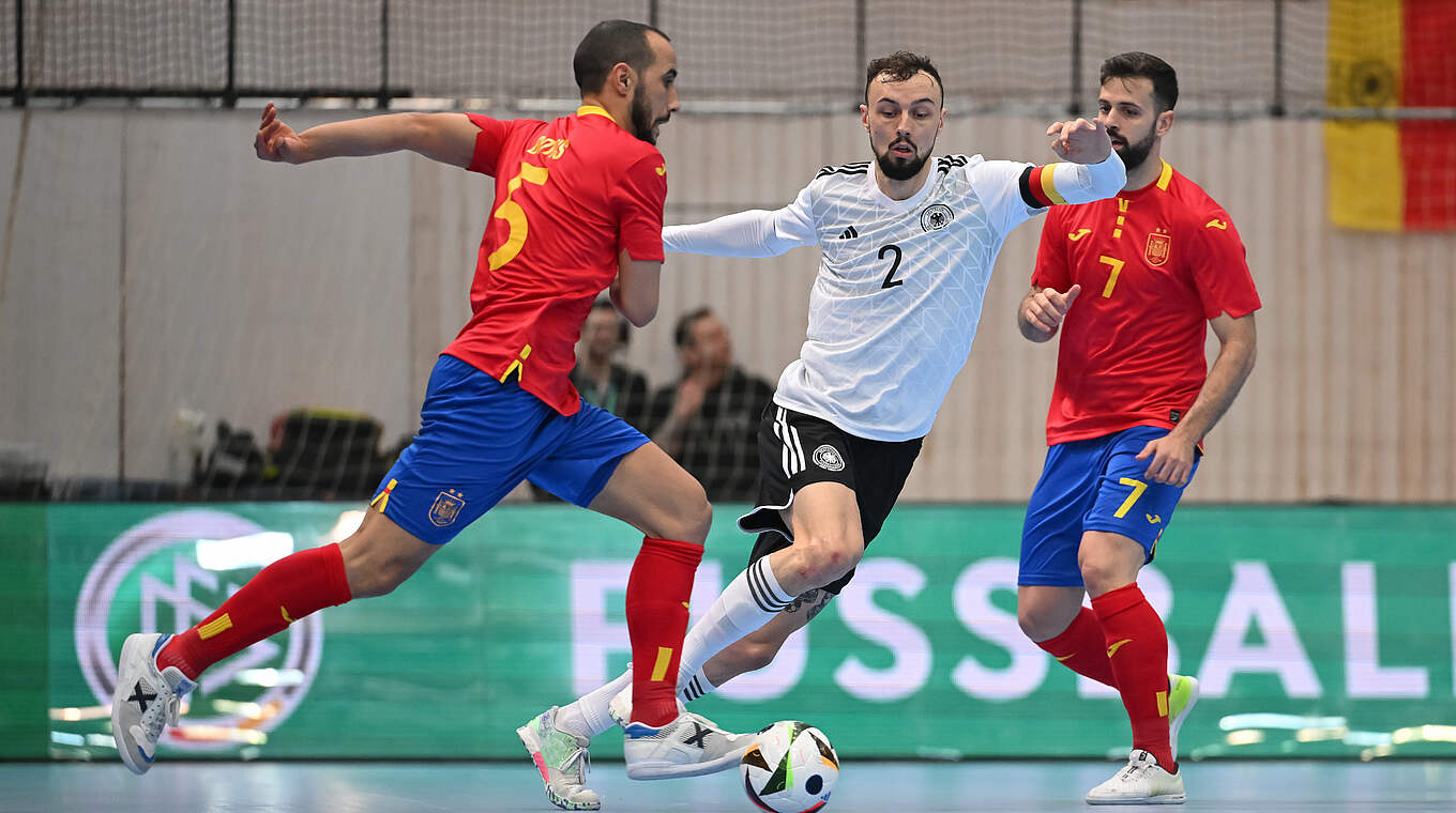 Liefen gegen Spanien meist hinterher: Christopher Wittig und das deutsche Team © Getty Images