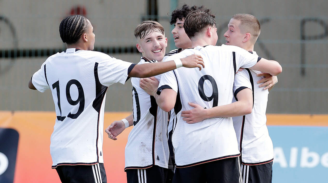 Holt den zweiten Sieg im Vier-Nationen-Turnier: die deutsche U 16-Auswahl © Getty Images