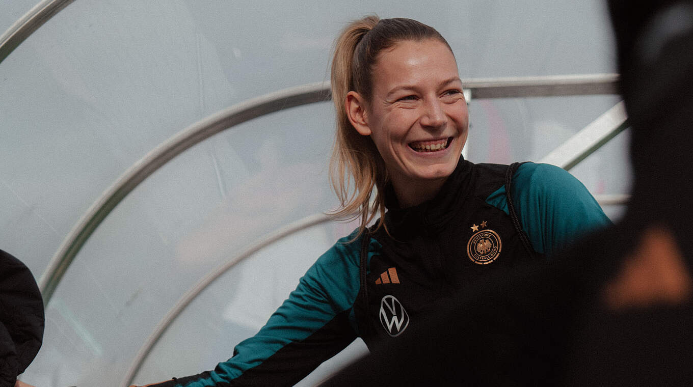 Sarai Linder: "Ein positiver Gedanke kann eine ganze Mannschaft mitreißen" © Sofieke van Bilsen/DFB