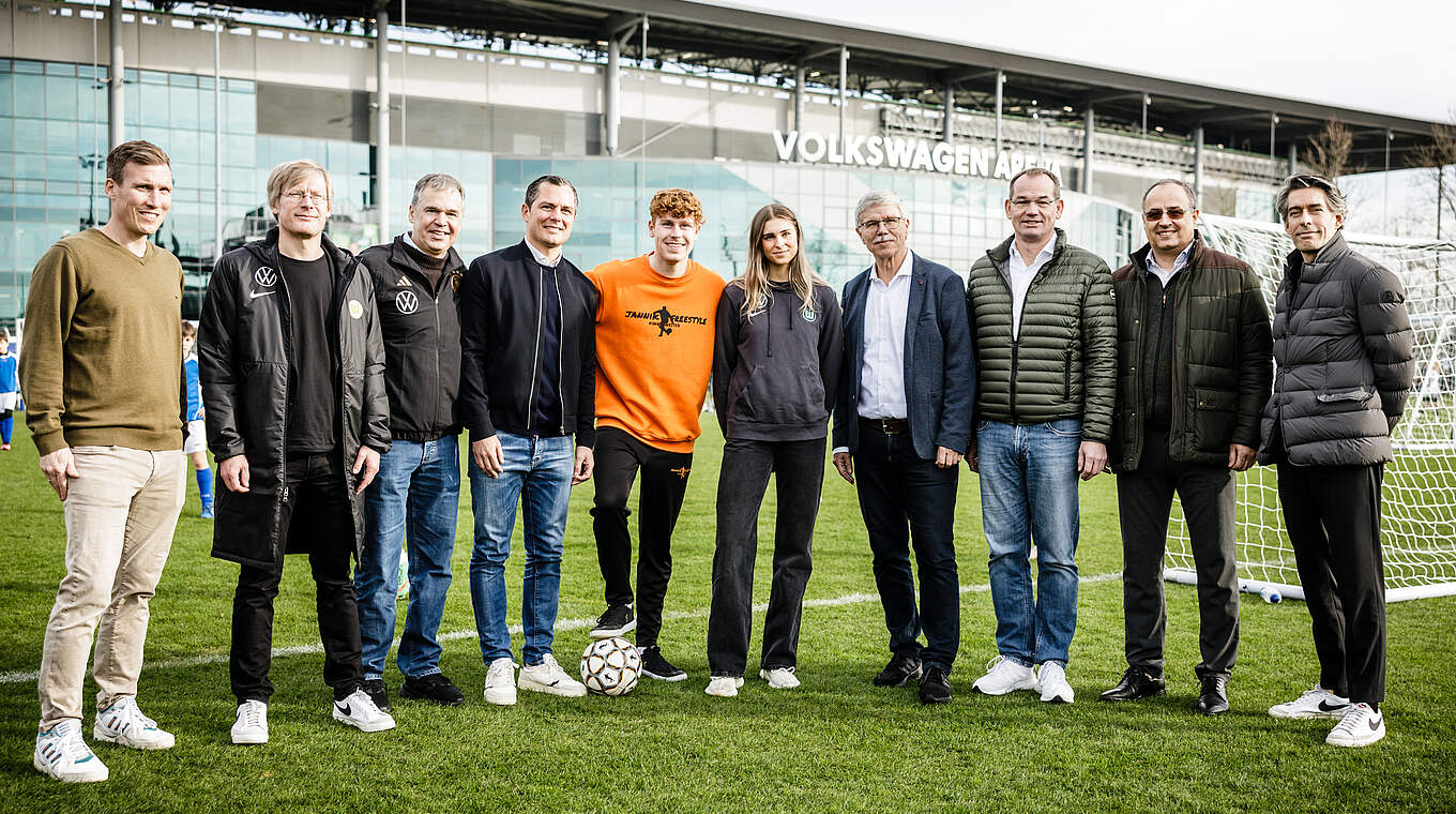 Vorbeigeschaut: Auch Hannes Wolf und Andreas Rettig besuchten den Auftakt © 2024 Getty Images