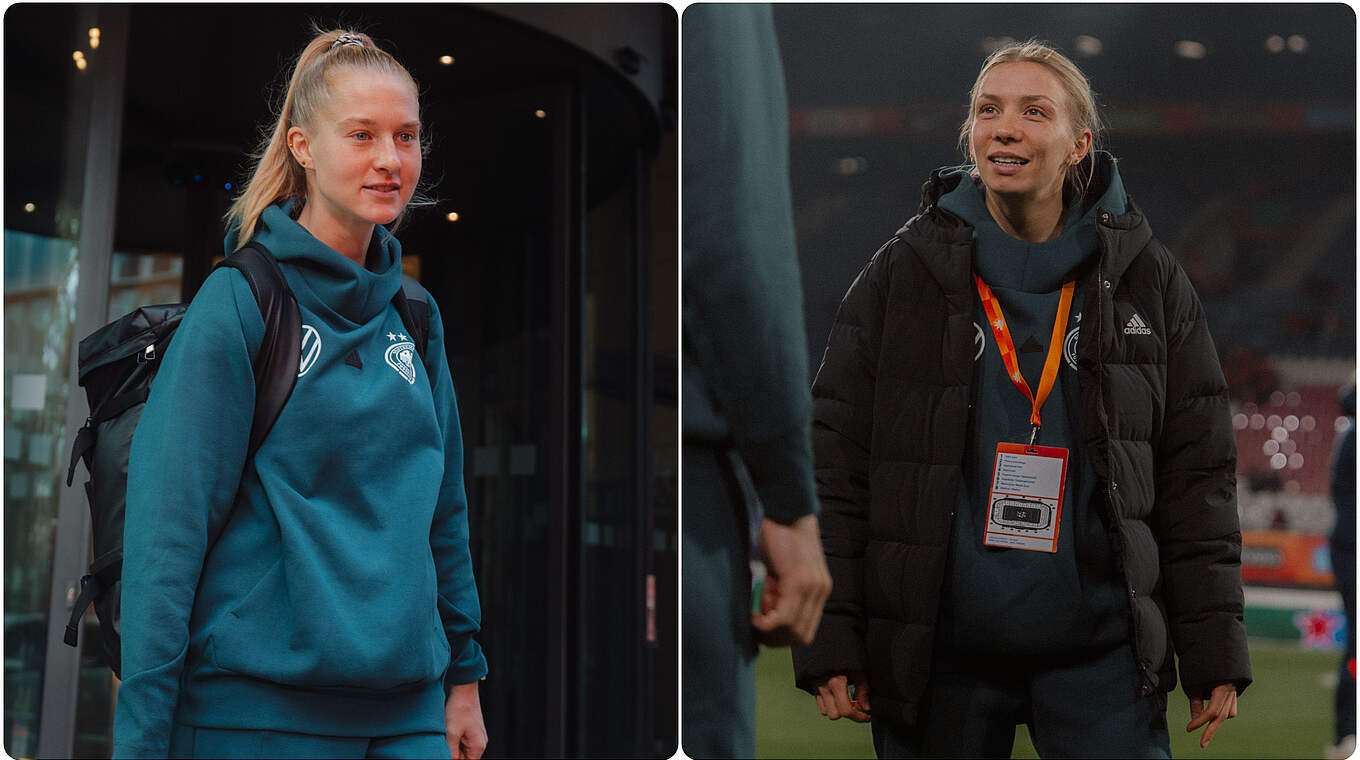 Janina Minge (l.) has replaced Elisa Senß in the Germany squad for the upcoming internationals. © 