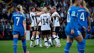 Im letzten Aufeinandertreffen erfolgreich: das DFB-Team © Imago