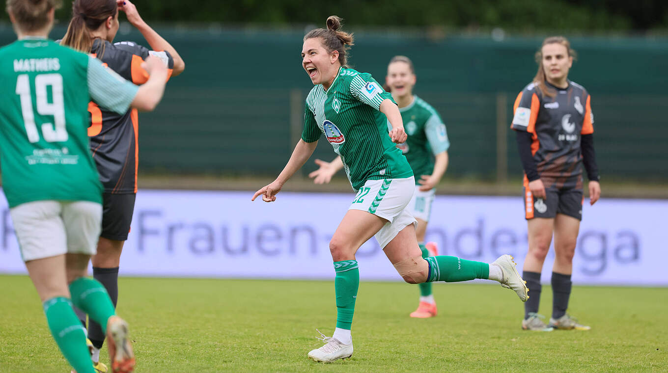 Erster Treffer: Rieke Dieckmann erzielte für Werder Bremen das 1:0 © IMAGO