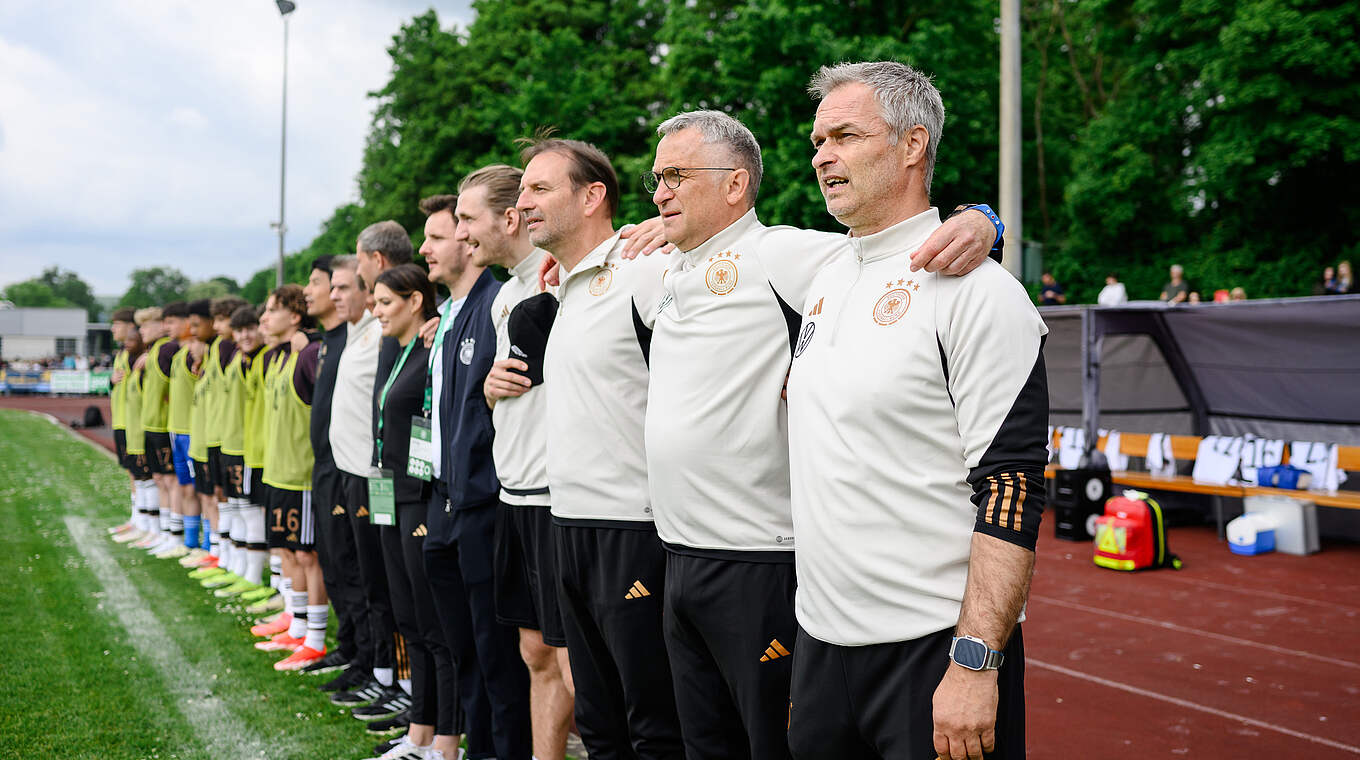 Wück: "Ich wünsche mir, dass wir mehr auf deutsche Nachwuchsspieler setzen" © Getty Images for DFB
