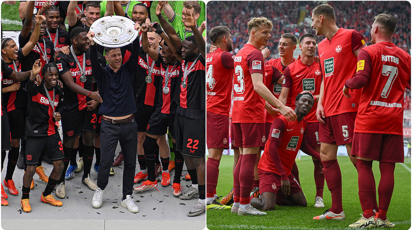 Meister gegen Zweitligist: Leverkusen geht gegen den FCK als Favorit ins Spiel © Getty Images/Collage DFB