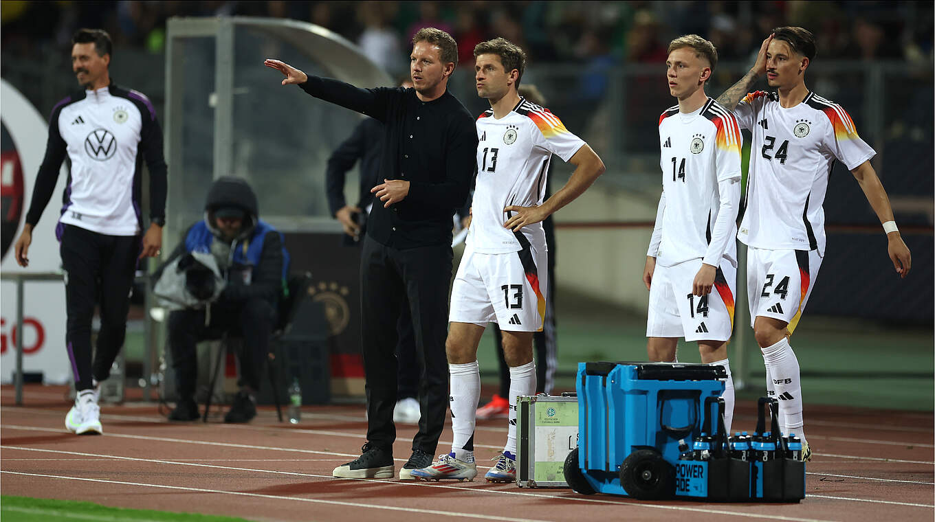 Julian Nagelsmann wants more aggression from his side after the 0-0 draw with Ukraine © 2024 Getty Images