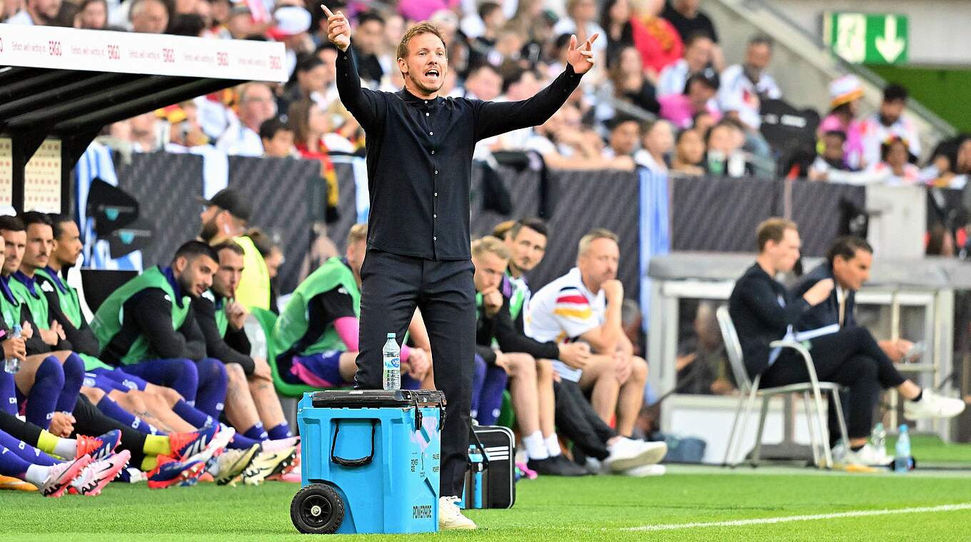 Bundestrainer Julian Nagelsmann: "Zweite Halbzeit war deutlich verbessert" © Imago Images