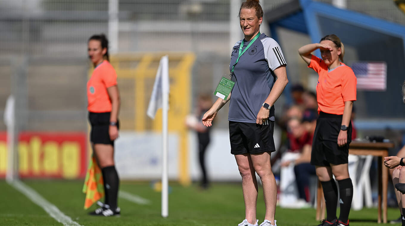 DFB-Trainerin Melanie Behringer: "Wir sind froh, auf diesem Niveau testen zu können" © Getty Images