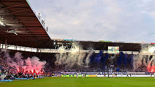 Pyrotechnik gegen Fürth: Der 1. FC Magdeburg muss Geldstrafe zahlen © IMAGO/Zink