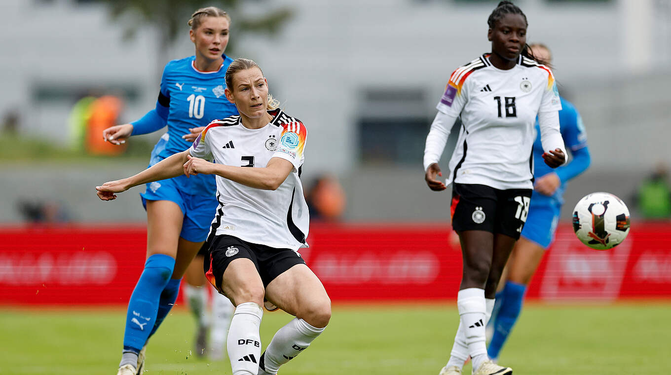 Sarai Linder and Germany were often tested defensively. © GETTY IMAGES