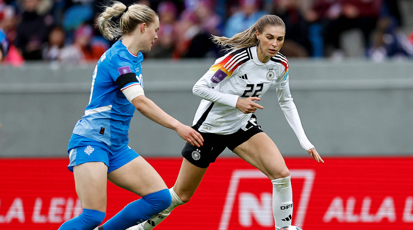 Jule Brand and the Germany attack struggled to carve out opportunities. © GETTY IMAGES