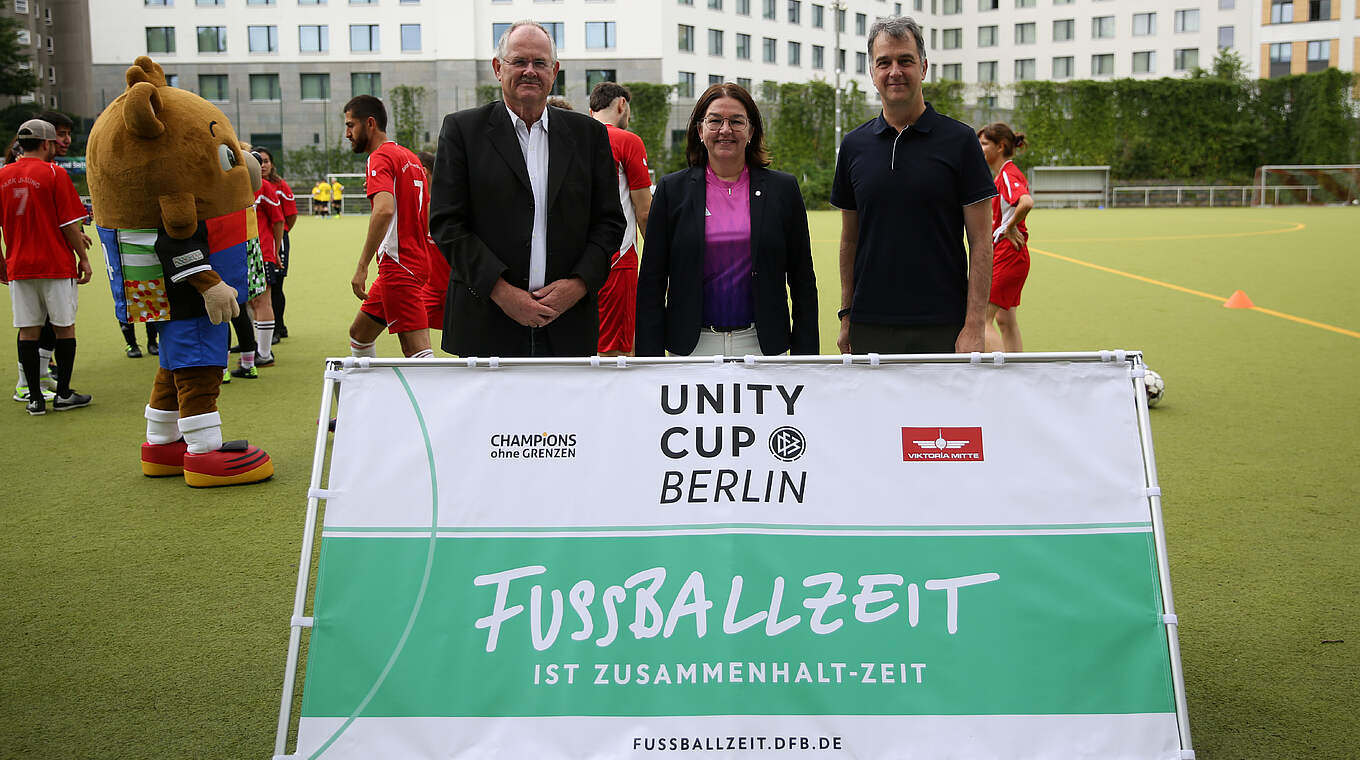 Heike Ullrich beim "Unity Cup": "Ist auch für mich etwas ganz Besonderes" © Maryam Majd/Getty Images for DFB