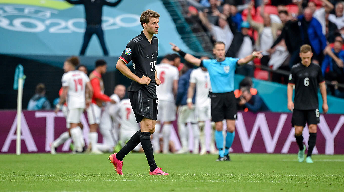 Aus gegen England: Müller und das DFB-Team scheiden 2021 im Achtelfinale aus © GES