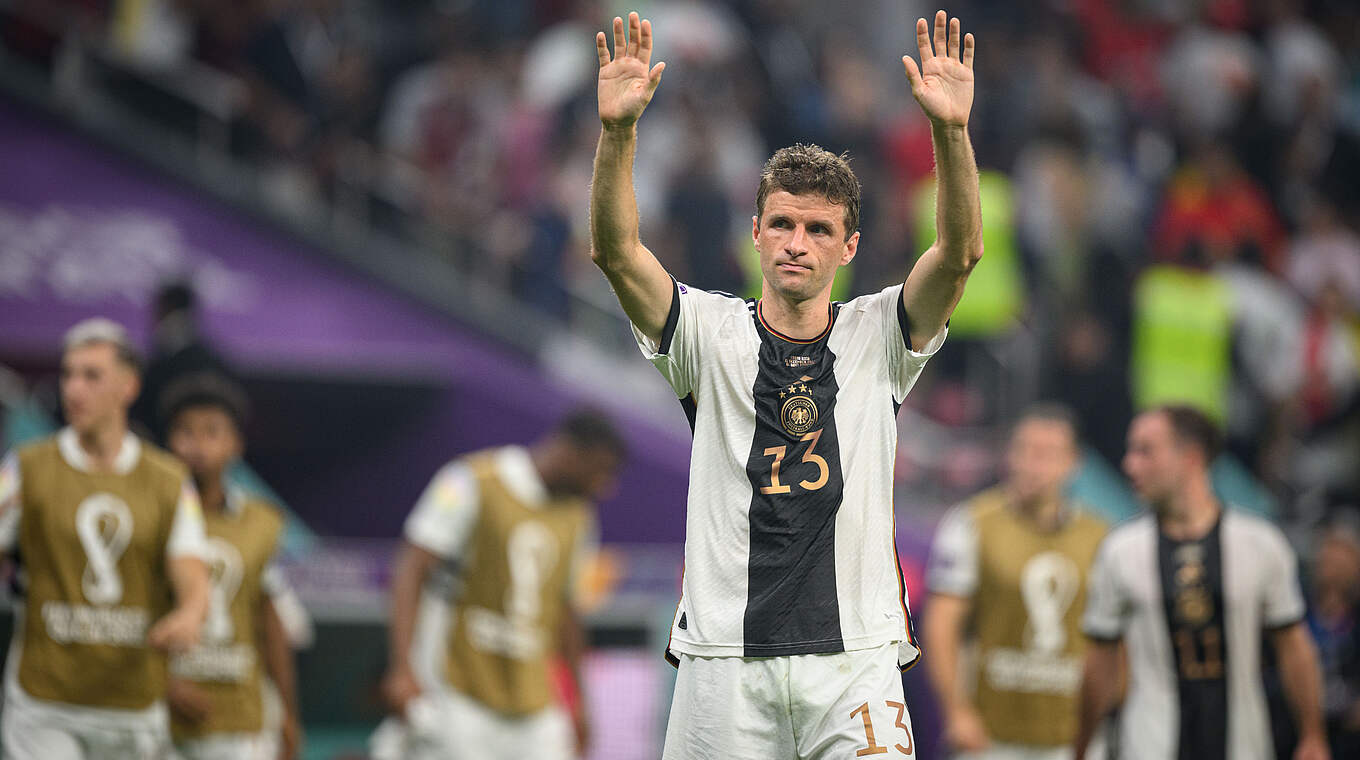 Aus nach der Vorrunde: Müller bedankt sich bei den Fans in Katar © GES
