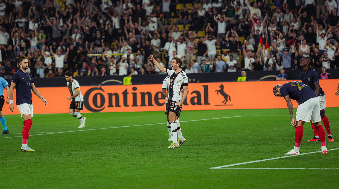 Nationalmannschaft Tor des Jahres 2023: Müller trifft in Dortmund gegen Frankreich © DFB / Philipp Reinhard
