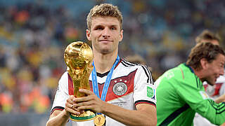 Höhepunkt der DFB-Karriere: Müller und das DFB-Team krönen sich 2014 zum Weltmeister © Imago