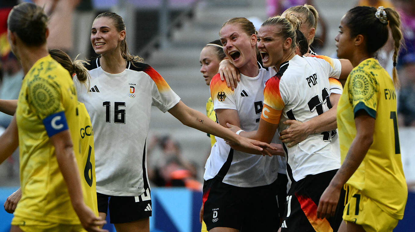 The DFB-Frauen secured a great win to start their Olympic campaign. © AFP/Getty Images