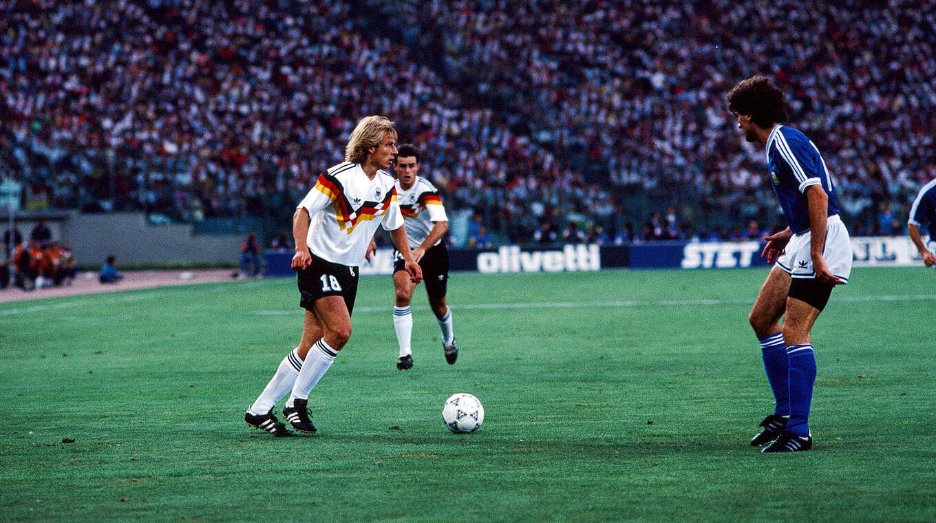 Jürgen Klinsmann: Im WM-Finale von Rom 1990  © Imago