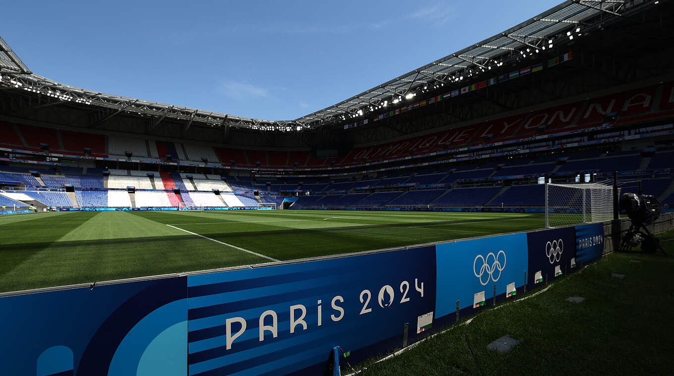Spielort des olympischen Halbfinales: Das Groupama Stadion in Lyon © Getty Images
