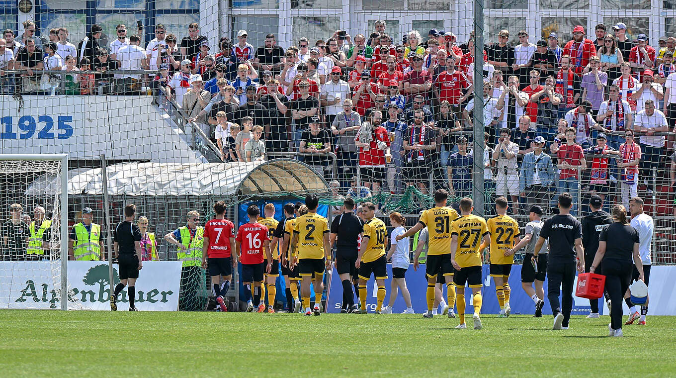 Spielunterbrechung in Unterhaching: DFB-Sportgericht verhandelt den Einspruch © Imago