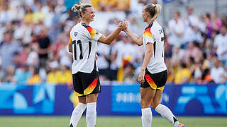 Bereit für das Spiel um Platz 3: Alexandra Popp (l.) und Lea Schüller © Imago