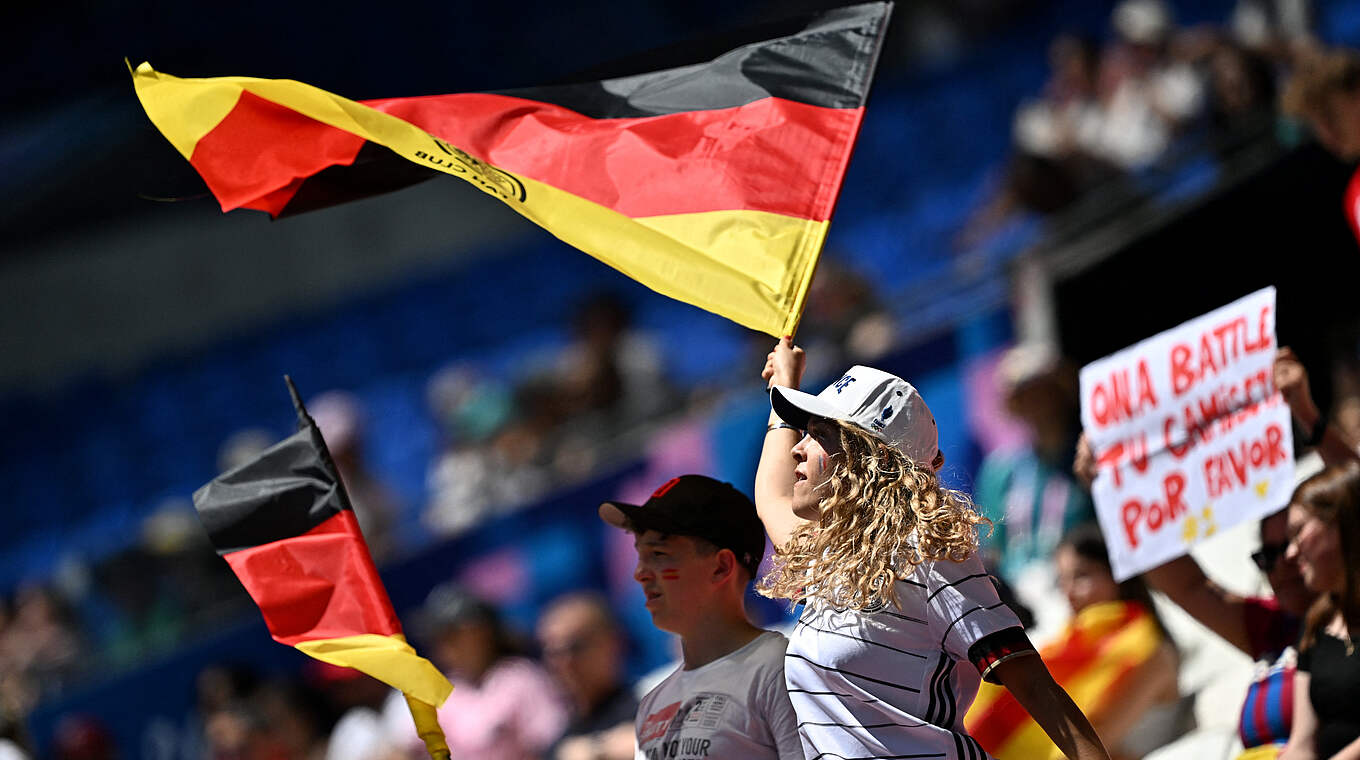 Deutschlandfans im Parc Olympique Lyonnais © Getty Images