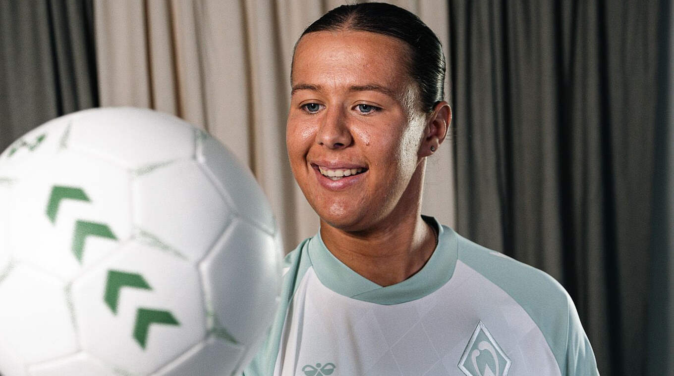 Larissa Mühlhaus: "Ich will mit dem SV Werder Spiele gewinnen, strebe den maximalen Erfolg an" © SV Werder Bremen