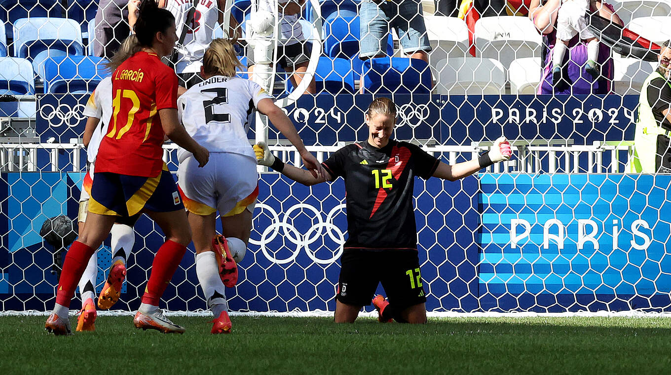 Berger played a huge role for her team at the Olympics with her shotstopping and distribution. © 2024 Getty Images