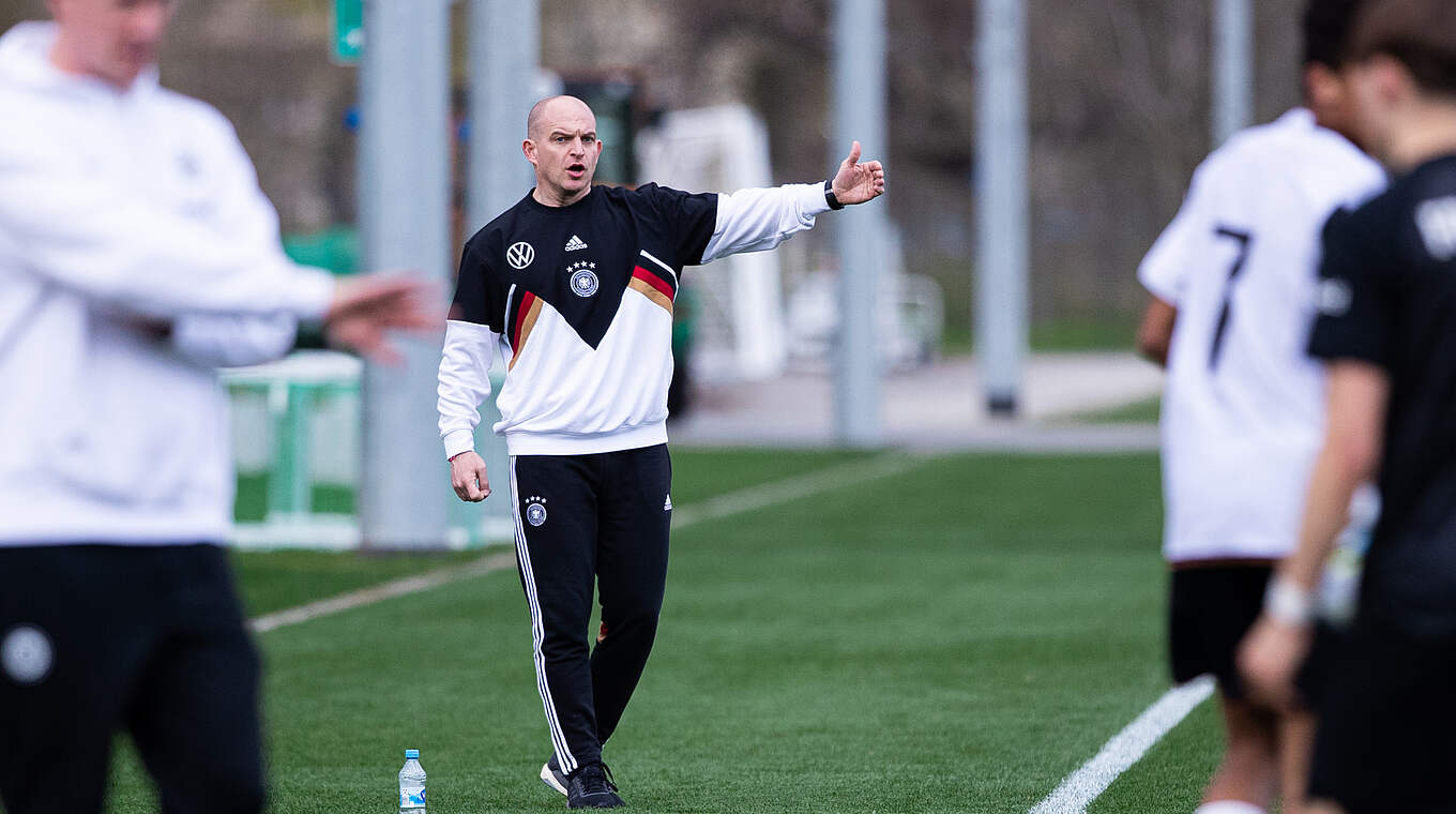 Marc Meister: "Wir wollen den nächsten Schritt Richtung EM-Qualifikation gehen" © DFB/Yuliia Perekopaiko