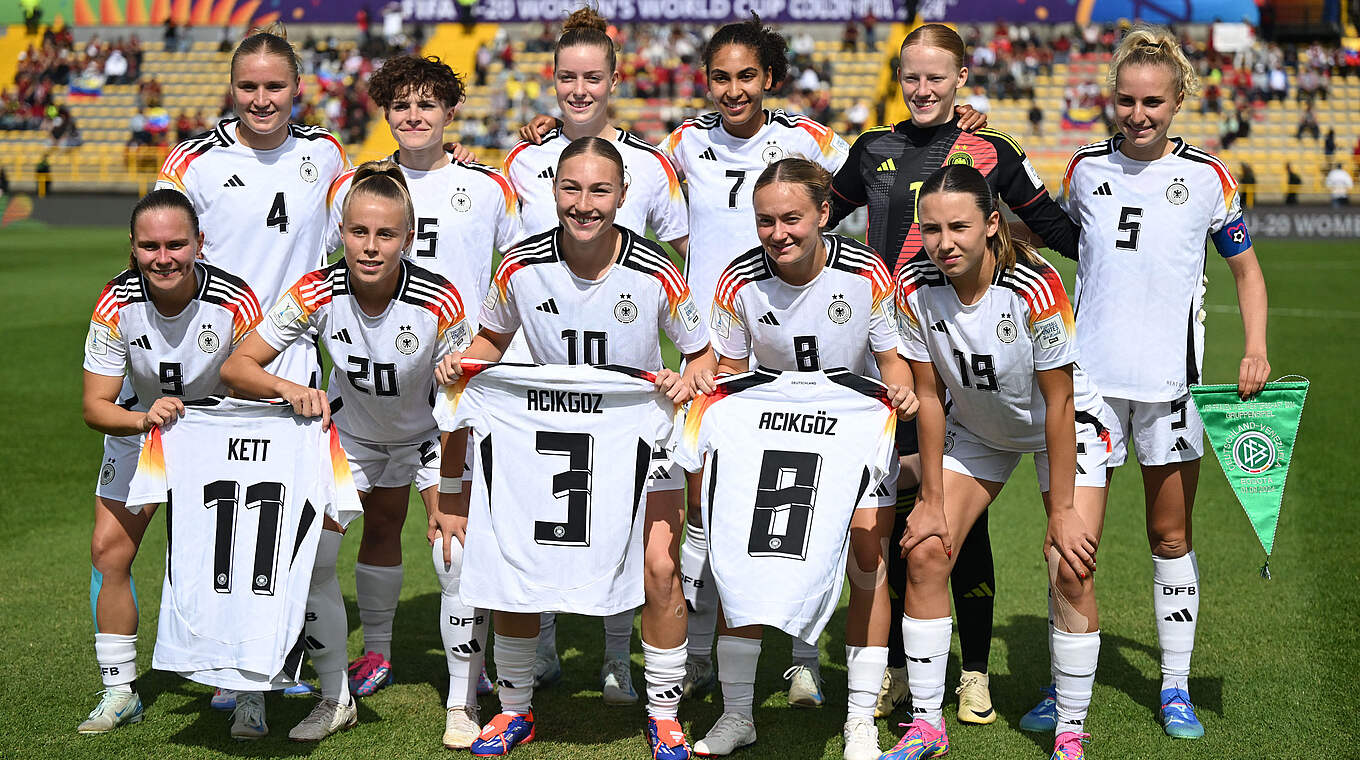 Gruß an die Verletzten: Die deutsche Startelf gegen Venezuela © FIFA/Getty Images