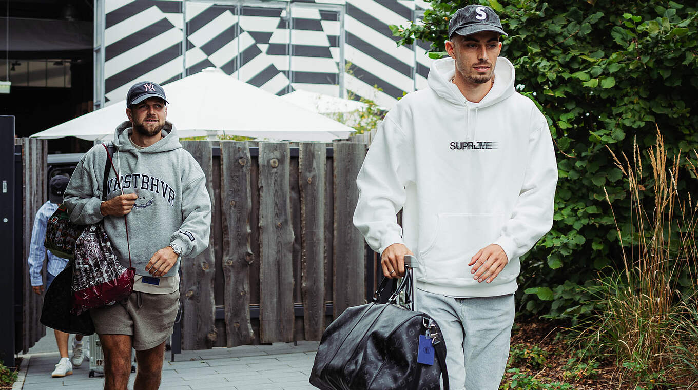 Zurück beim A-Team in "Herzo": die Angreifer Kai Havertz (r.) und Niclas Füllkrug © Philipp Reinhard/DFB