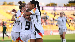 Stehen bei der WM in Kolumbien im Achtelfinale: die deutschen U 20-Frauen © Fifa/ Getty Images