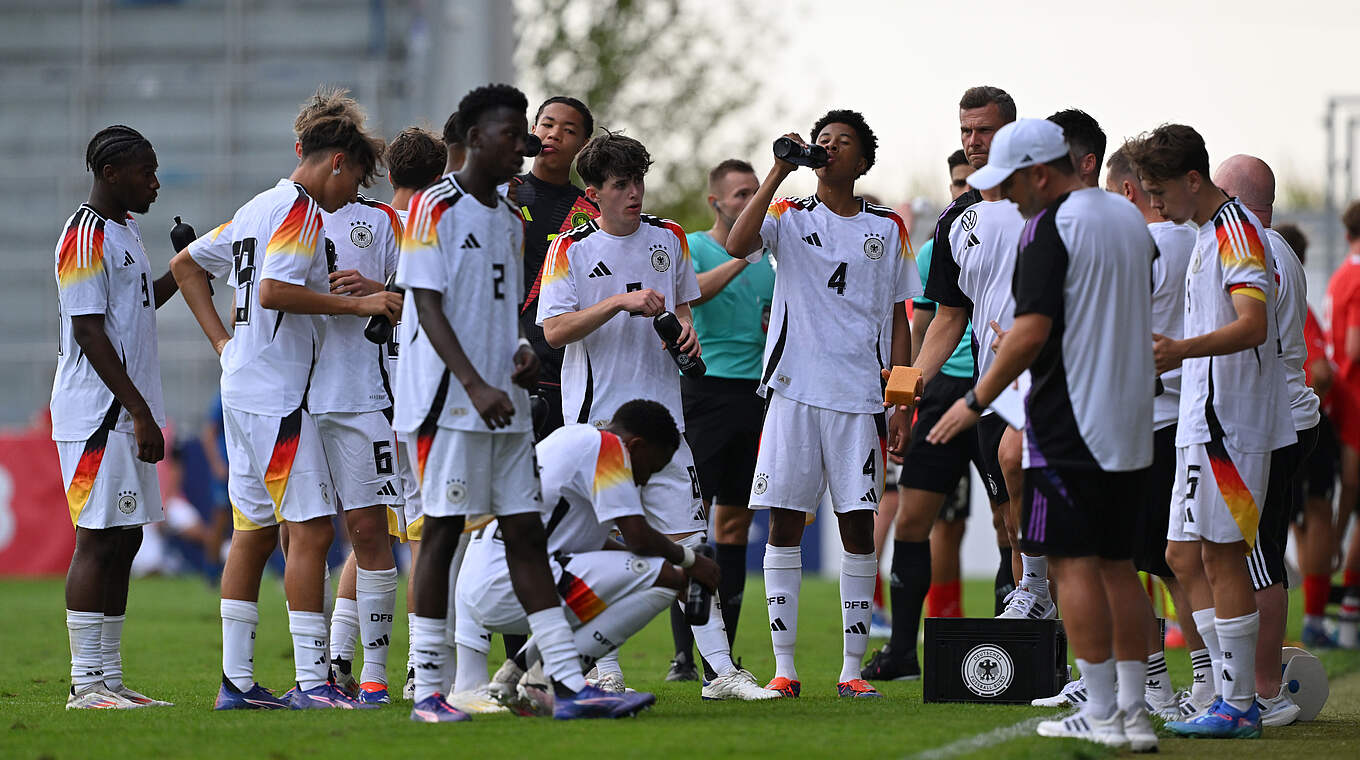 Will die Leistung aus dem ersten Test bestätigen: die deutsche U 16-Nationalmannschaft © Getty Images