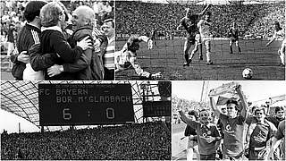 Gladbacher Statisten beim Münchner Triumph: Bayern siegt 6:0 und wird Meister 1986 © imago/DFB