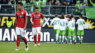 Defeat to Wolfsburg means Stuttgart relegated after 41 years. © 2016 Getty Images