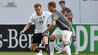 Nach Rippenverletzung im Einsatz: Mario Götze (l.) © GES/Markus Gilliar