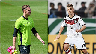 Erstmalig für den Weltmeister im Einsatz: Bernd Leno (l.) und Joshua Kimmich © Getty Images/DFB