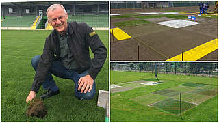 In acht der zehn EM-Stadion liegt Hybridrasen - DFB-Experte Dr. Paul Baader klärt auf © Privat