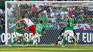 Arkasdiusz Milik fired Poland to their first ever EUROs win. © 2016 Getty Images