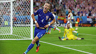 Ivan Perisic scored the winner to pull off a shock against Spain © 2016 Getty Images