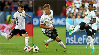 Kroos, Kimmich and Boateng made the EURO 2016 Team of the Tournament © 