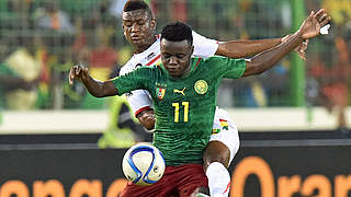 Wechselt vom AS Monaco zum Club: Kameruns Nationalspieler Edgar Salli (v.) © ISSOUF SANOGO/AFP/Getty Images