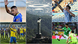 Players to watch: Von Neymar (o.l.) bis Peralta (u.r.) gibt es interessante Spieler © GettyImages/DFB