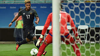 Serge Gnabry scored Germany's first goal against Mexico © AFP/Getty Images