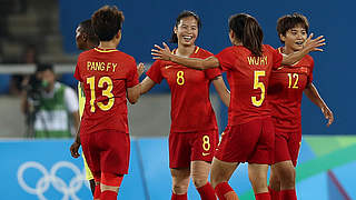 Mit einem Sieg ins Viertelfinale: China holt den zweiten Platz in Gruppe E hinter Brasilien © 2016 Getty Images