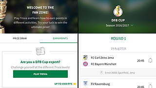 The DFB Cup is available now for iPhone and Android users. © DFB