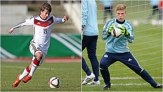 Junioren-Nationalspieler im Duell: Schalkes Smolinski (l.) gegen Bochums Honsel © Getty/DFB