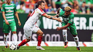 Defeat on his debut: First match in Bremen for Serge Gnabry © 2016 Getty Images