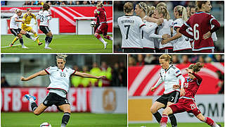 Germany came out on top 2-0 in the first group game against Russia in Wiesbaden.  © Getty/DFB